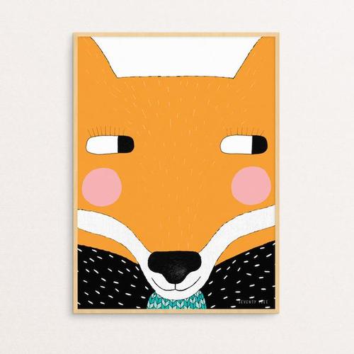 Big Fox -여우(30x40cm)[수입정품 북유럽 모던 인테리어 포스터 아이액자 ]