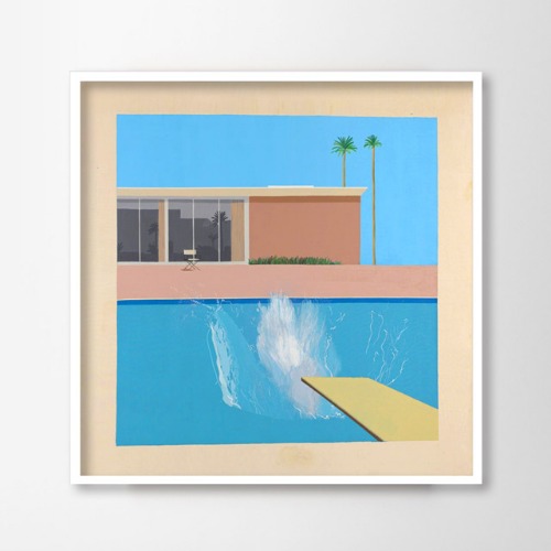 데이비드호크니 더큰첨벙 A Bigger Splash인테리어그림 작품