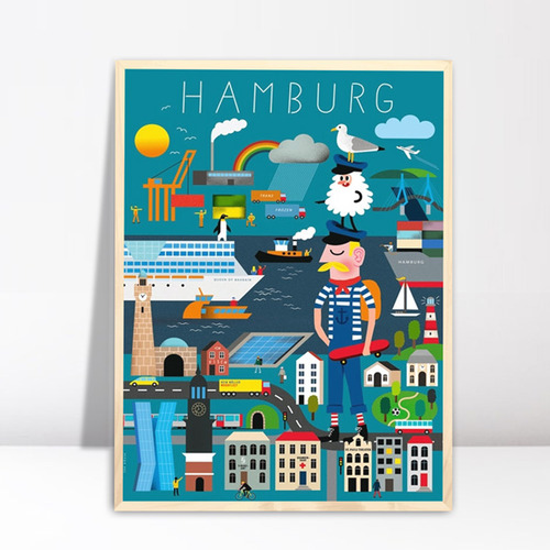Hamburg Erklärbuch  Poster